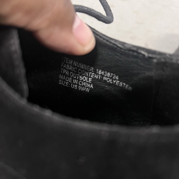 Torrid Women's Black Suede Platform Oxford Lace Up Chunky Heel Shoes Size 9 WW - Picture 5 of 9